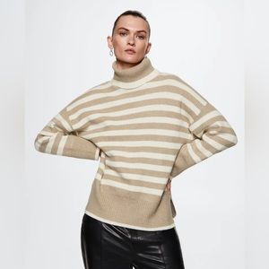 Mango Toteme dupe Striped turtleneck sweater